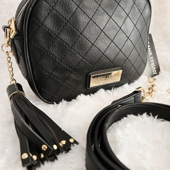 Frank Lyman Black Bag Gorgeous Classic NWT Frank Lyman Crossbody Bag - Picture 2 of 7